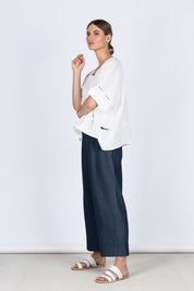 Paris Linen Pants Navy