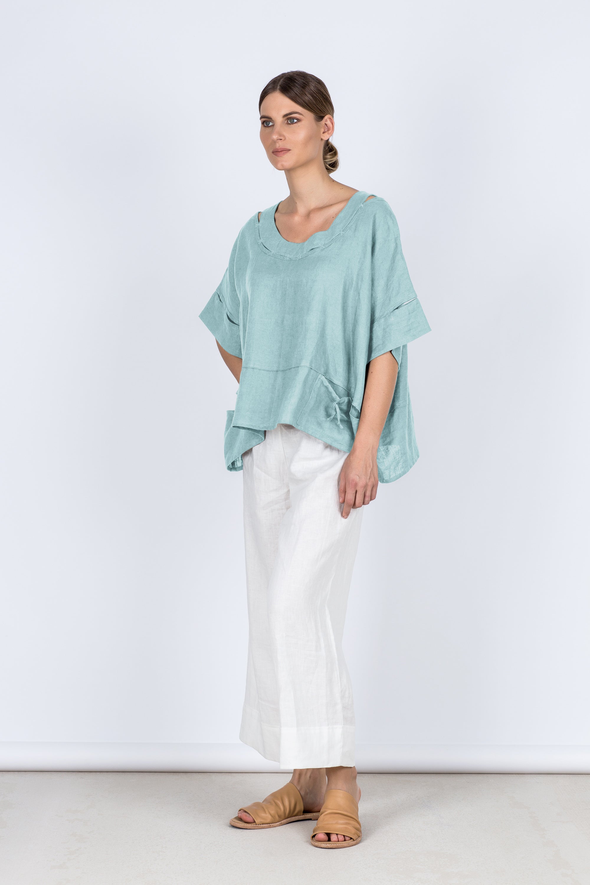 Paris Linen Pants Warm White