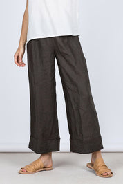 Paris Linen Pants Charcoal